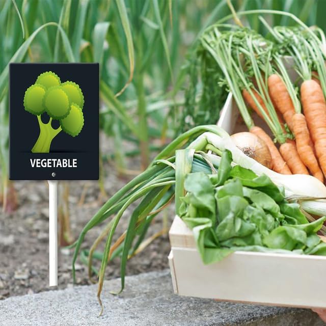 Eveokoki Aluminum Seed & Plant Labels - Plant Markes for Seedlings-Plant Tags for Pots - Garden Signs for Vegetable - Durable Markers for Plants Outdoor Waterproof - Garden Decor for Farmhouse