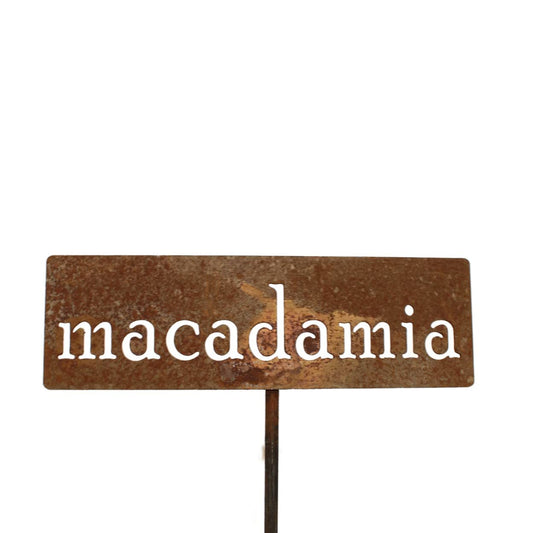 Classic Metal Garden Markers 19 Inches Tall (macadamia, Naturally Rusted)