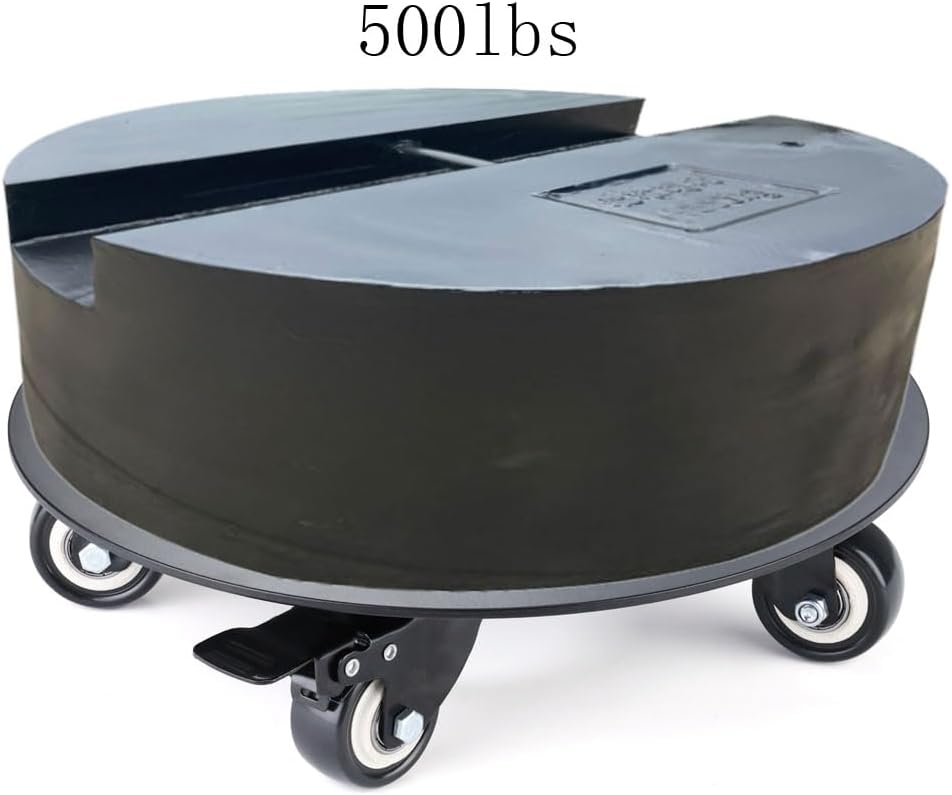 Plant Stand with Wheels,3.0mm Thick Aluminum Alloy Plant Caddy with Wheels Heavy Duty, Rolling Plant Stand Holds 16 Inch and 500lbs(Black)