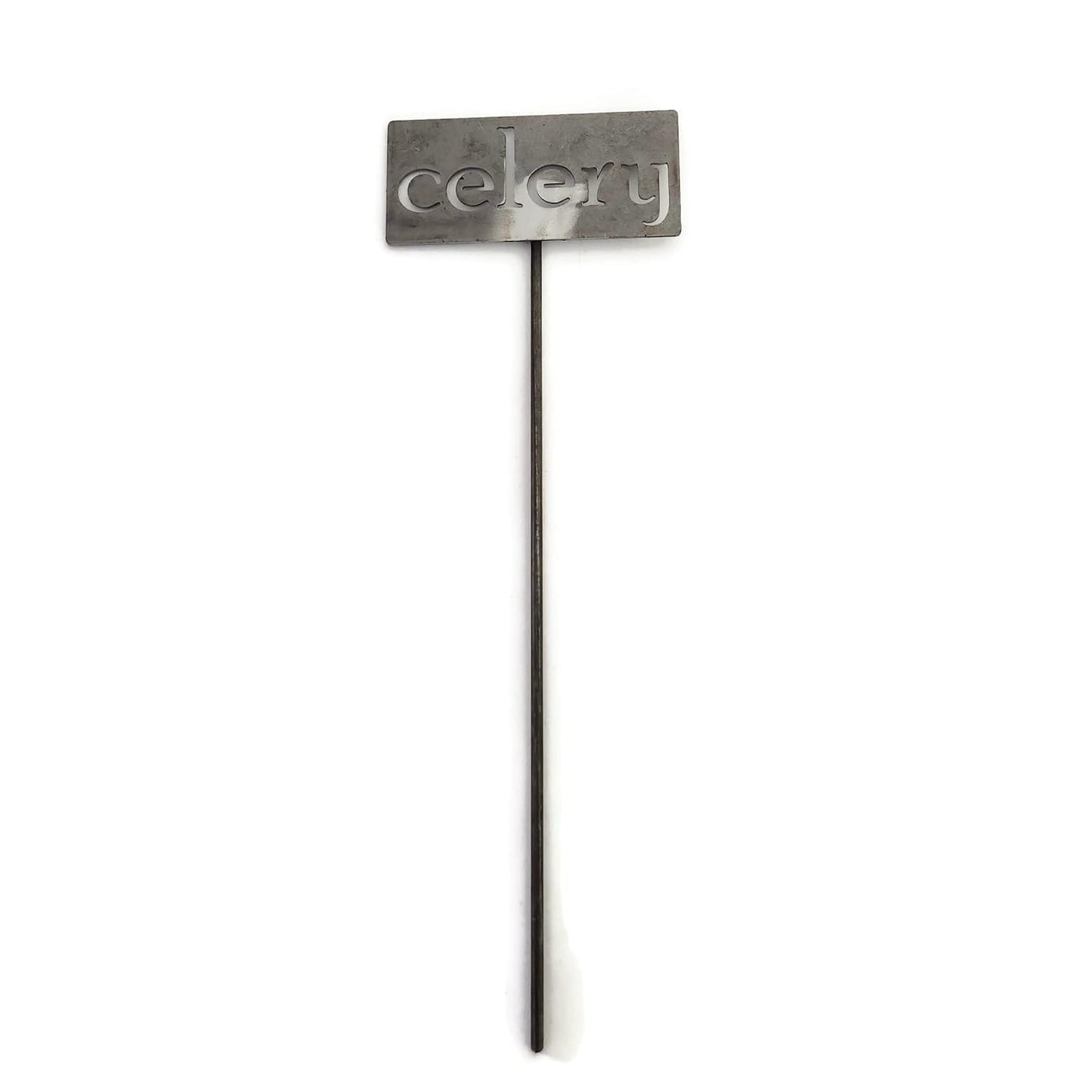Classic Metal Garden Markers 19 Inches Tall (celery, Raw, Unfinished Steel (will rust with time))