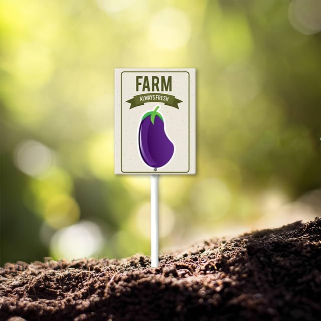 Eveokoki Aluminum Seed & Plant Labels - Plant Markes for Seedlings-Plant Tags for Pots - Garden Signs for Vegetable - Durable Markers for Plants Outdoor Waterproof - Garden Decor for Farmhouse