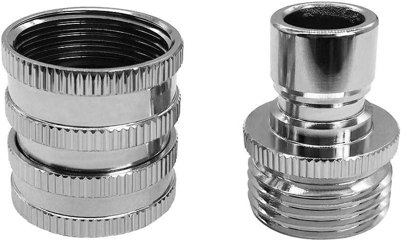 beduan 3 Sets Stainless Garden Hose Quick Connect Fittings Water Hose Connectors 3/4 Inch GHT Disconnect Quick Release Anti Rust (Plating Brass&Nickel on Surface)