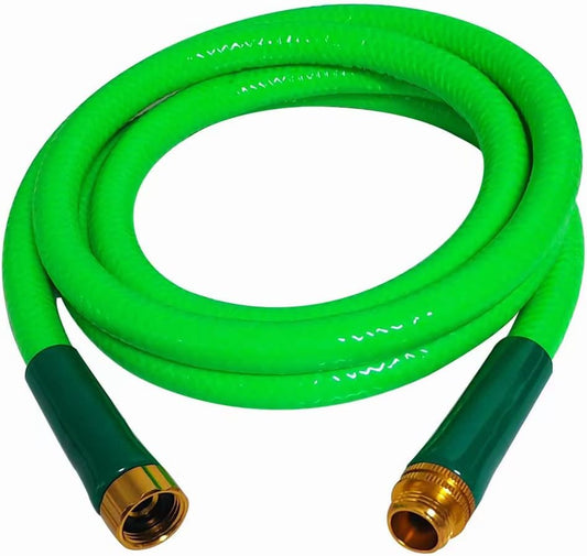 Lead-in Short Garden hose 5/8Inch×6Foot, Reel Guide, Water Connector, Inlet Hose, Outdoor Suitable for Lawn Hose.(6ft)