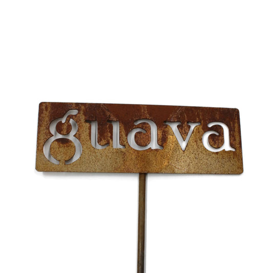 Classic Metal Garden Markers 19 Inches Tall (guava, Naturally Rusted)
