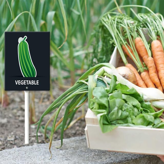 Eveokoki Aluminum Seed & Plant Labels - Plant Markes for Seedlings-Plant Tags for Pots - Garden Signs for Vegetable - Durable Markers for Plants Outdoor Waterproof - Garden Decor for Farmhouse