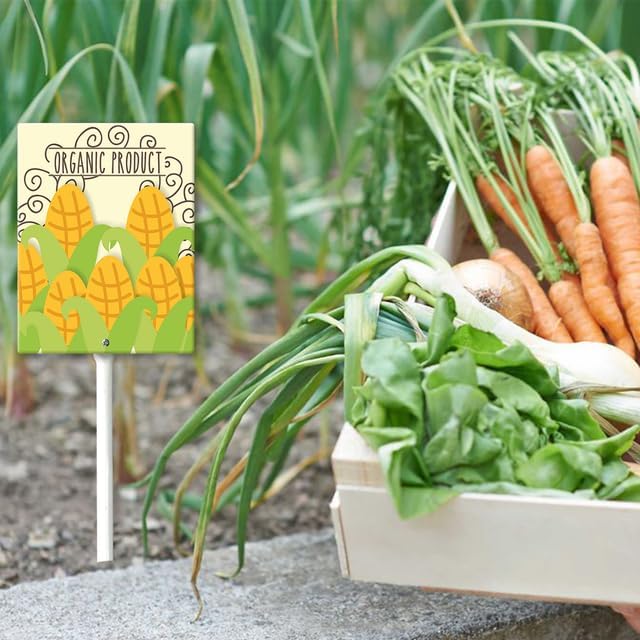 Eveokoki Aluminum Seed & Plant Labels - Plant Markes for Seedlings-Plant Tags for Pots - Garden Signs for Vegetable - Durable Markers for Plants Outdoor Waterproof - Garden Decor for Farmhouse