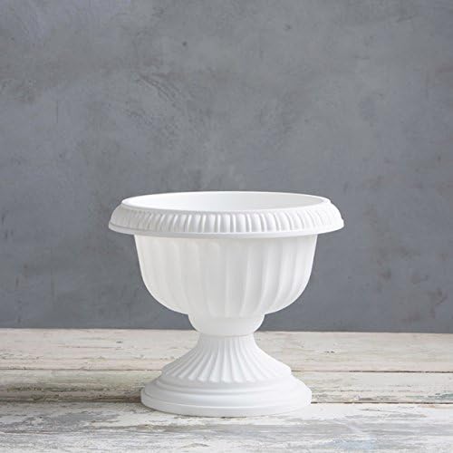 Root & Vessel, Grecian Urn Planter, White, 12-Inch
