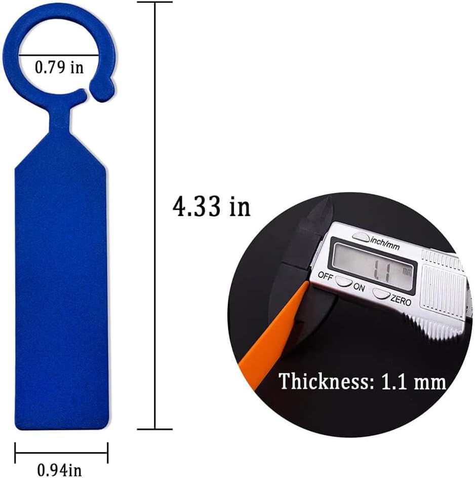 MHY 200 Pcs Thick Plastic Labels - Waterproof Plant Tags - 4.3 inch Color Hanging Markers for Potted Plants, Nurseries, Trees, Gardening (Apple Blue)
