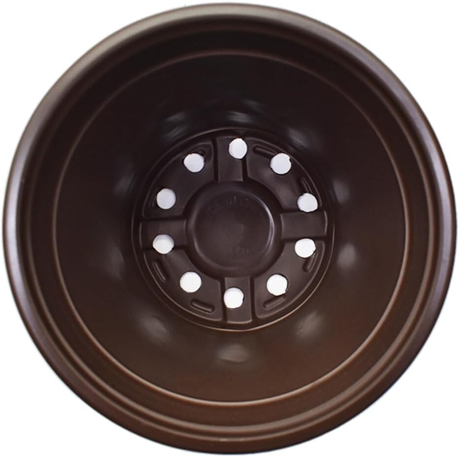 100 PCS 6.7 Inches Plastic Plant Nursery Pots, Reusable for Succulents, Seedlings, Cuttings, Transplanting,Seedlings Plastic Plant Pots with Drainage Holes