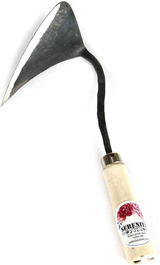 SERENITA Lawn Grass Edger Hoe Garden Tool Weeding Tools for Garden. Homi Korean Plow Easy Digger with Blade. Less Effort Easy Farming Tool