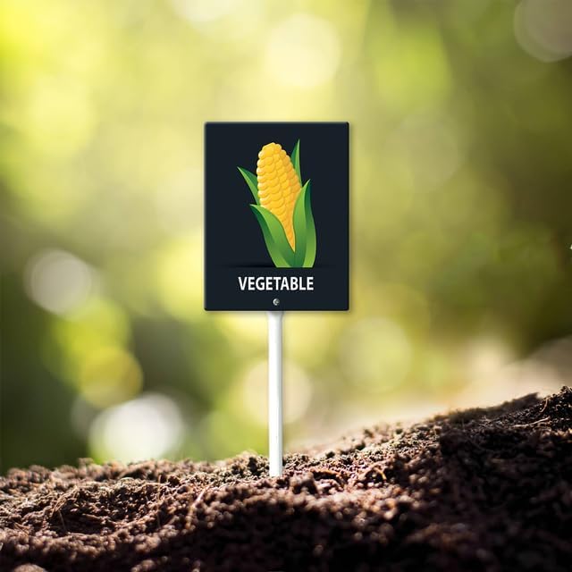 Eveokoki Aluminum Seed & Plant Labels - Plant Markes for Seedlings-Plant Tags for Pots - Garden Signs for Vegetable - Durable Markers for Plants Outdoor Waterproof - Garden Decor for Farmhouse