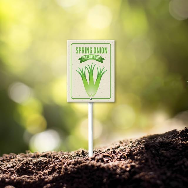 Eveokoki Aluminum Seed & Plant Labels - Plant Markes for Seedlings-Plant Tags for Pots - Garden Signs for Vegetable - Durable Markers for Plants Outdoor Waterproof - Garden Decor for Farmhouse