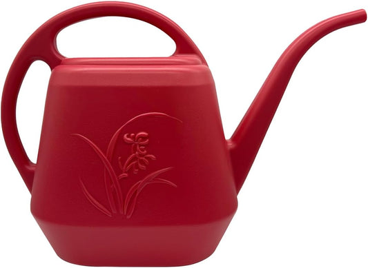 Plant Watering Can - 1 Gallon - Wine Red - with Long Spout for Indoor and Outdoor Plant Garden