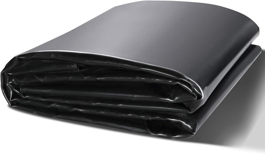 VEVOR 15 x 20 ft Pond Liner, 45 Mil Thickness, Pliable & Durable EPDM Material, Easy Cutting Underlayment for Fish or Koi,Waterfall, Fountains, Water Gardens, Black