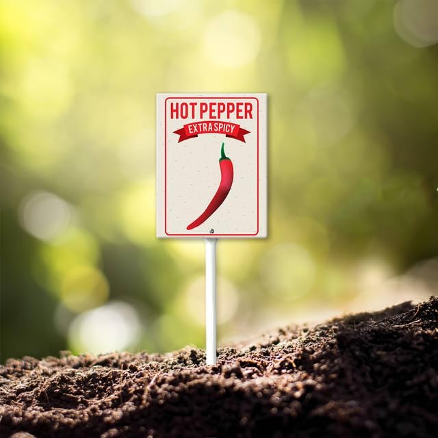 Eveokoki Aluminum Seed & Plant Labels - Plant Markes for Seedlings-Plant Tags for Pots - Garden Signs for Vegetable - Durable Markers for Plants Outdoor Waterproof - Garden Decor for Farmhouse