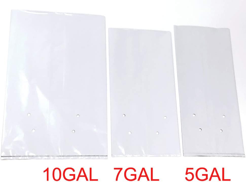 HORTIPOTS Black White Poly Grow Bags 10 Gallon Transplanter (Pack of 25)
