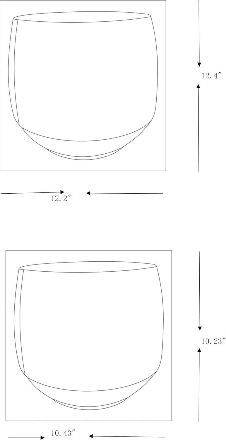 Mark&Day Planters, Slivnitsa Traditional Taupe Planter, Decorative Home Decor Accents for Living Room Bedroom Kitchen Office (10" H x 10" W x 10" D)