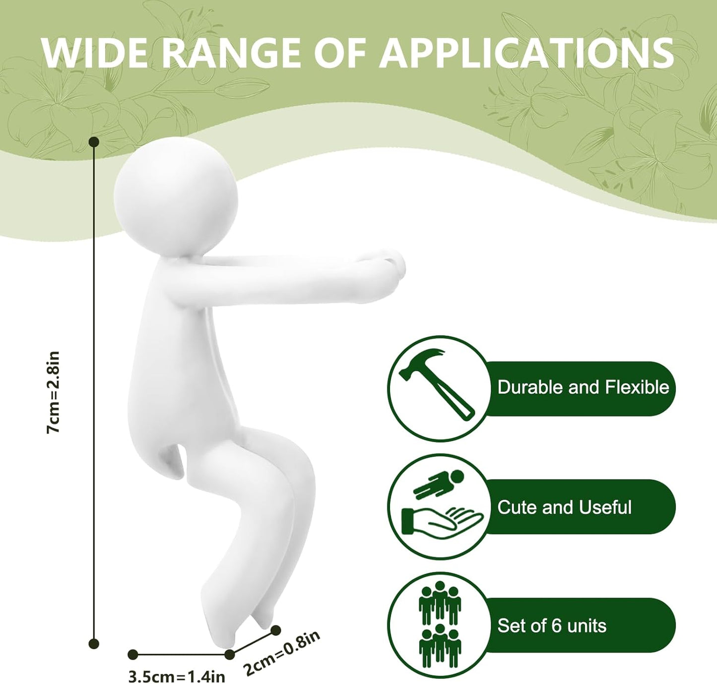 Plant Propagation Buddy, Plant Cutting Holders People, Plant Nurturing Decorative Plant Supports, Propagation Friends for Indoor Gardens or for Sprouts, Stems, Shoots and Cuttings