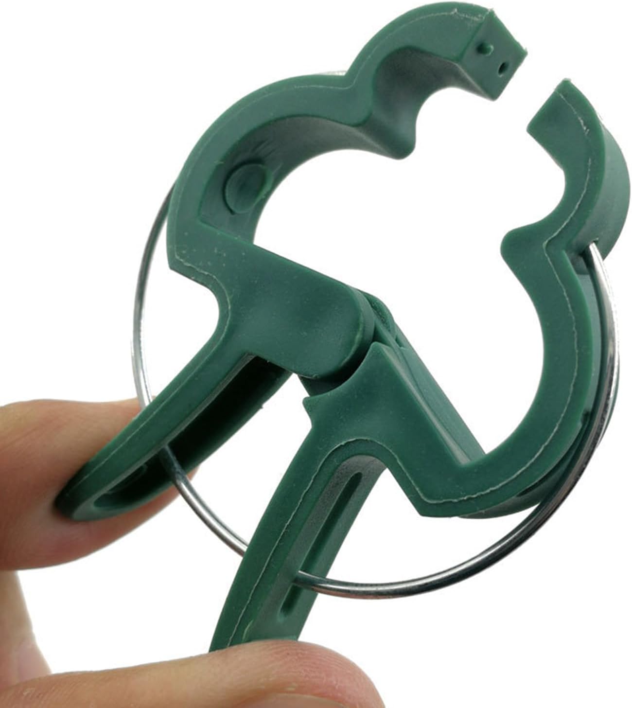 60 Garden Plant Clips,Plant Support Clips Hold Plant Stems, for Multi-Purpose Plants Rattan Clip Rose, Sturdy Cucumber Orchid Clip Plant Support Adjustable Clip Green (Large 60Pcs), DHYWJ-01