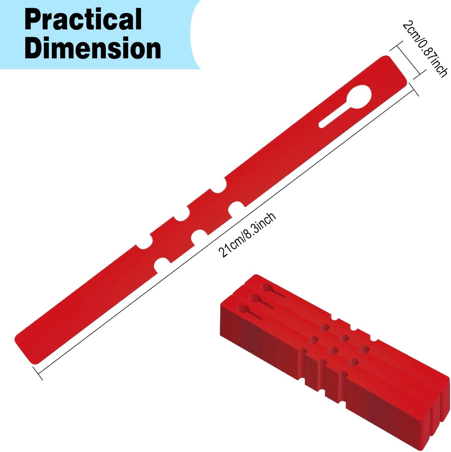 Plant Labels 200 Pcs Yuanling Plastic Plant Tree Tags Wrap Around Hanging Tags Nursery Tree Markers Adjustable Garden Labels for Indoor Outdoor Gardening Plants (Red with 1 Marker Pen)