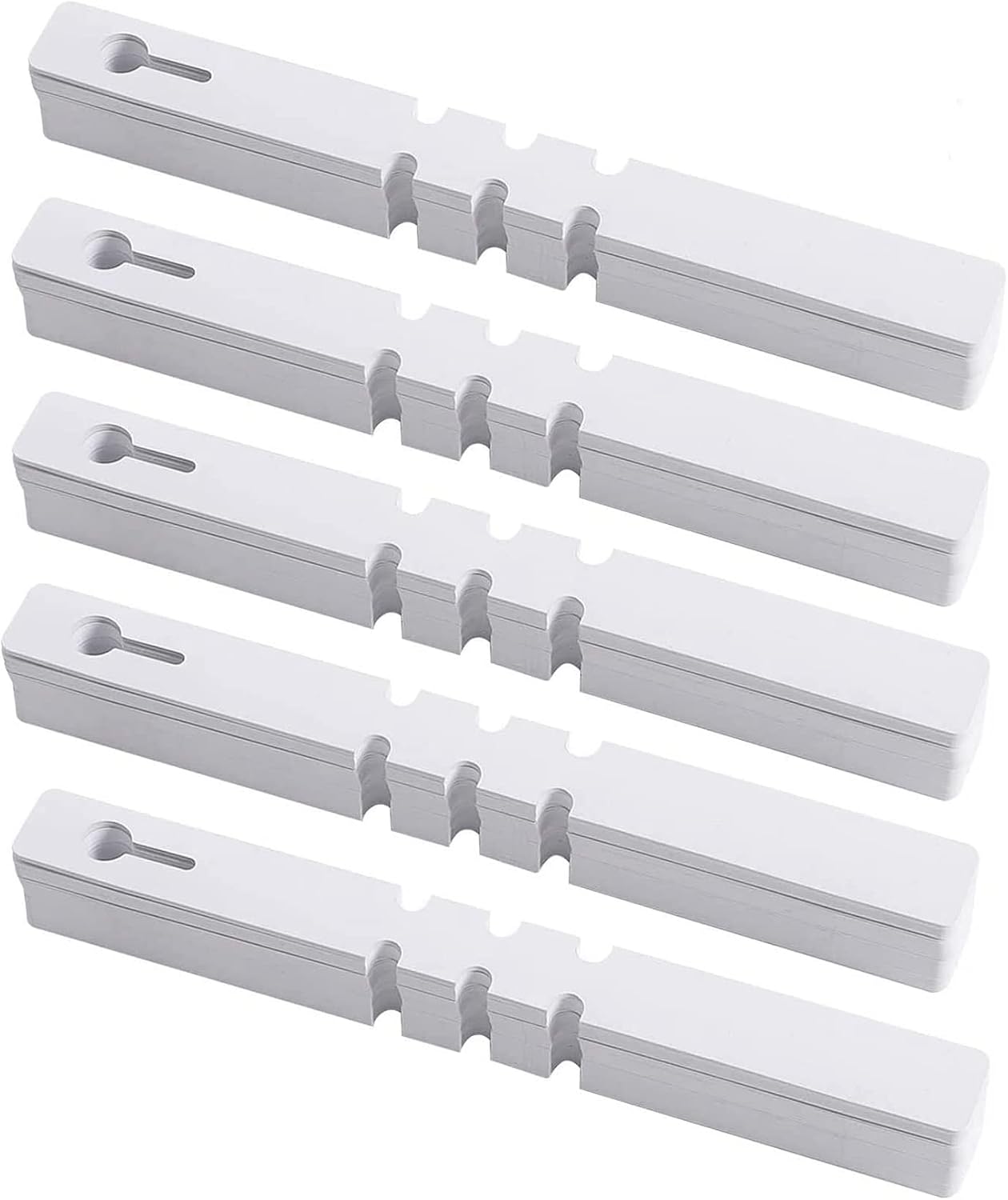 KINJOEK 1200 PCS White Plant Labels, Adjustable Wrap Around Waterproof Hanging Garden Plant Tags for Identifying Various Plants, 2x20cm