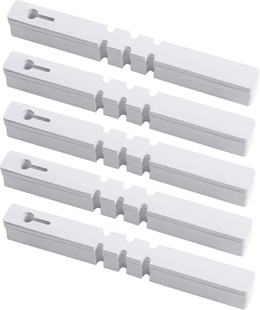 KINJOEK 1200 PCS White Plant Labels, Adjustable Wrap Around Waterproof Hanging Garden Plant Tags for Identifying Various Plants, 2x20cm