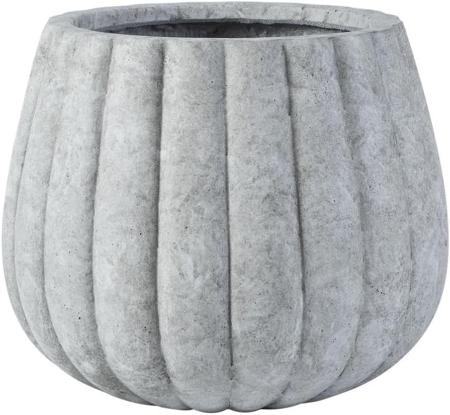 SAFAVIEH Outdoor Collection Kaston Light Grey Concrete Planter (Fully Assembled)