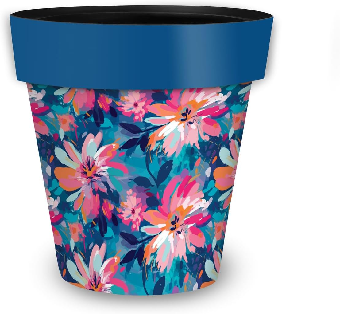 Briarwood Lane Abstract Floral Medium Planter