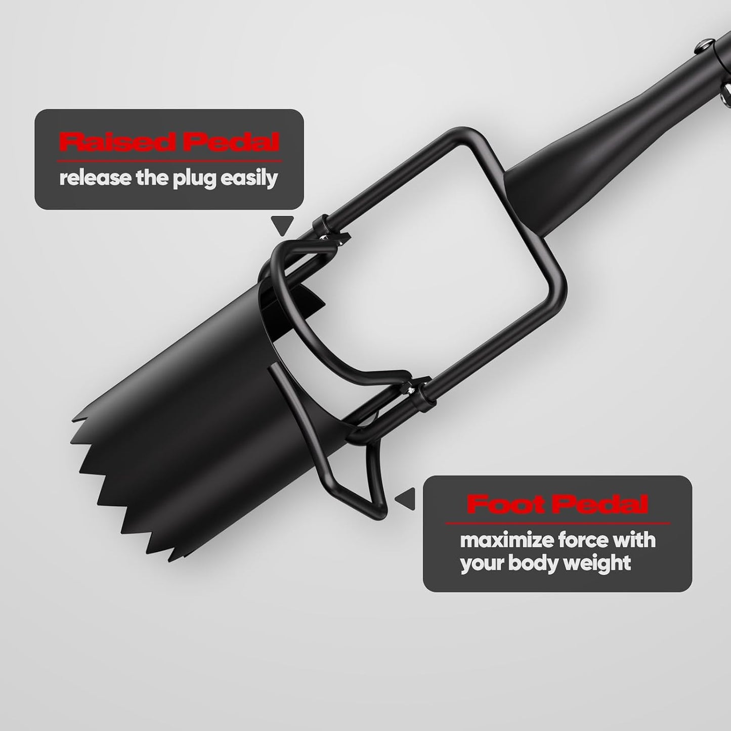 Long Handle Bulb Planter Tool, Standing Gardening Bulb Transplanter, Turf Remover Lawn Inserter - for Digging Holes