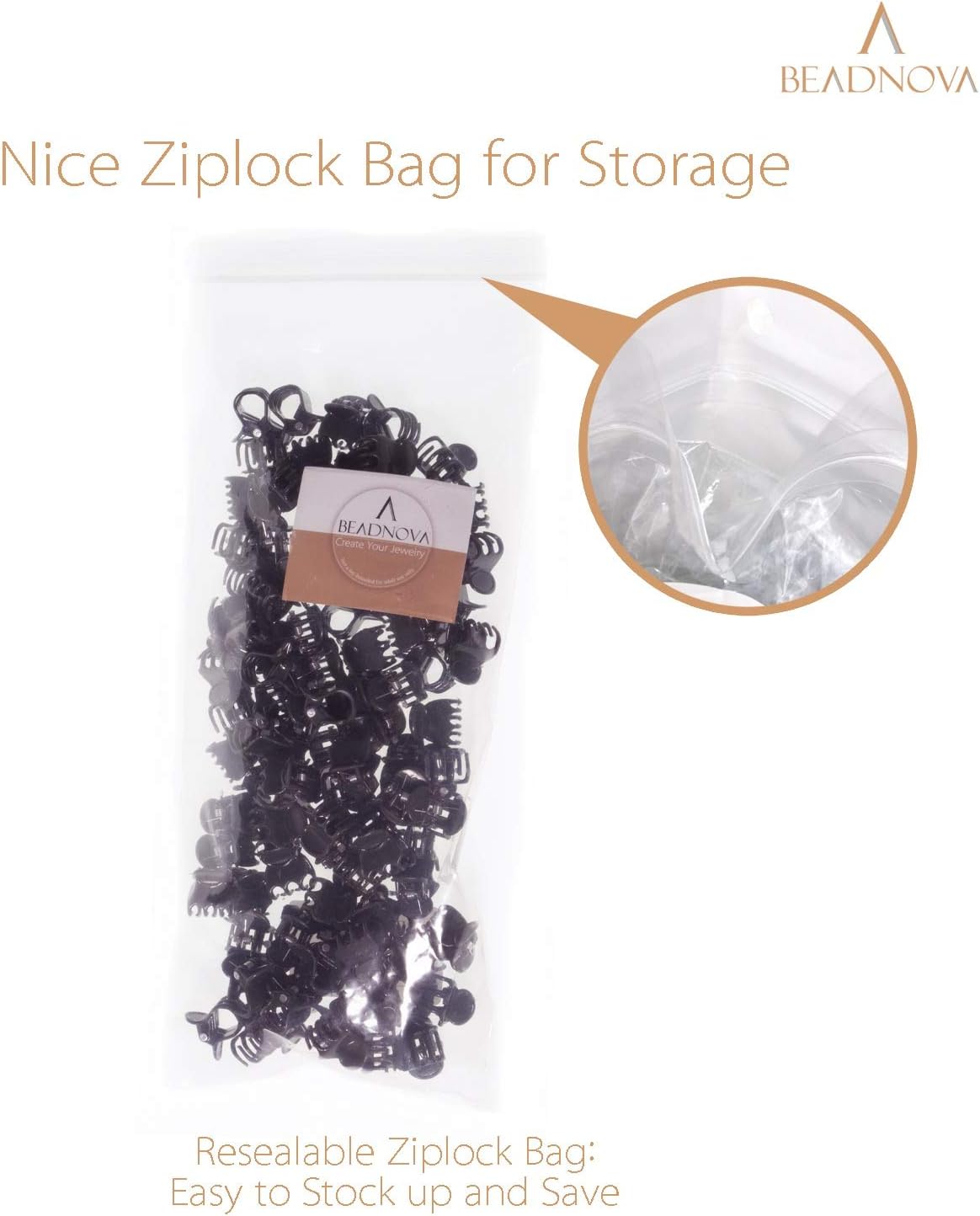 BEADNOVA Plant Clips 100Pcs Orchid Clips Orchid Support Clips Vine Clips Plant Clips for Support Flower Orchid Vine (100PCS)