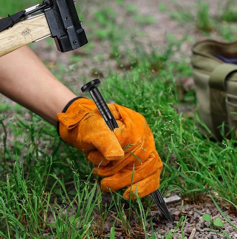 60 Pcs Landscape Edging Spkies,8 Inche Garden Stakes for Landscape Edging,Pever Edging,Terrace Board