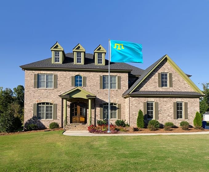 Double Sided Crimea Tatar Flag 4x6FT Crimean Tatars Polyester Banner With 2 Grommets Fade Resistant Vivid Color For Patriotic Festival Events Party Decoration (Crimean Tatars, 4x6FT-3ply)