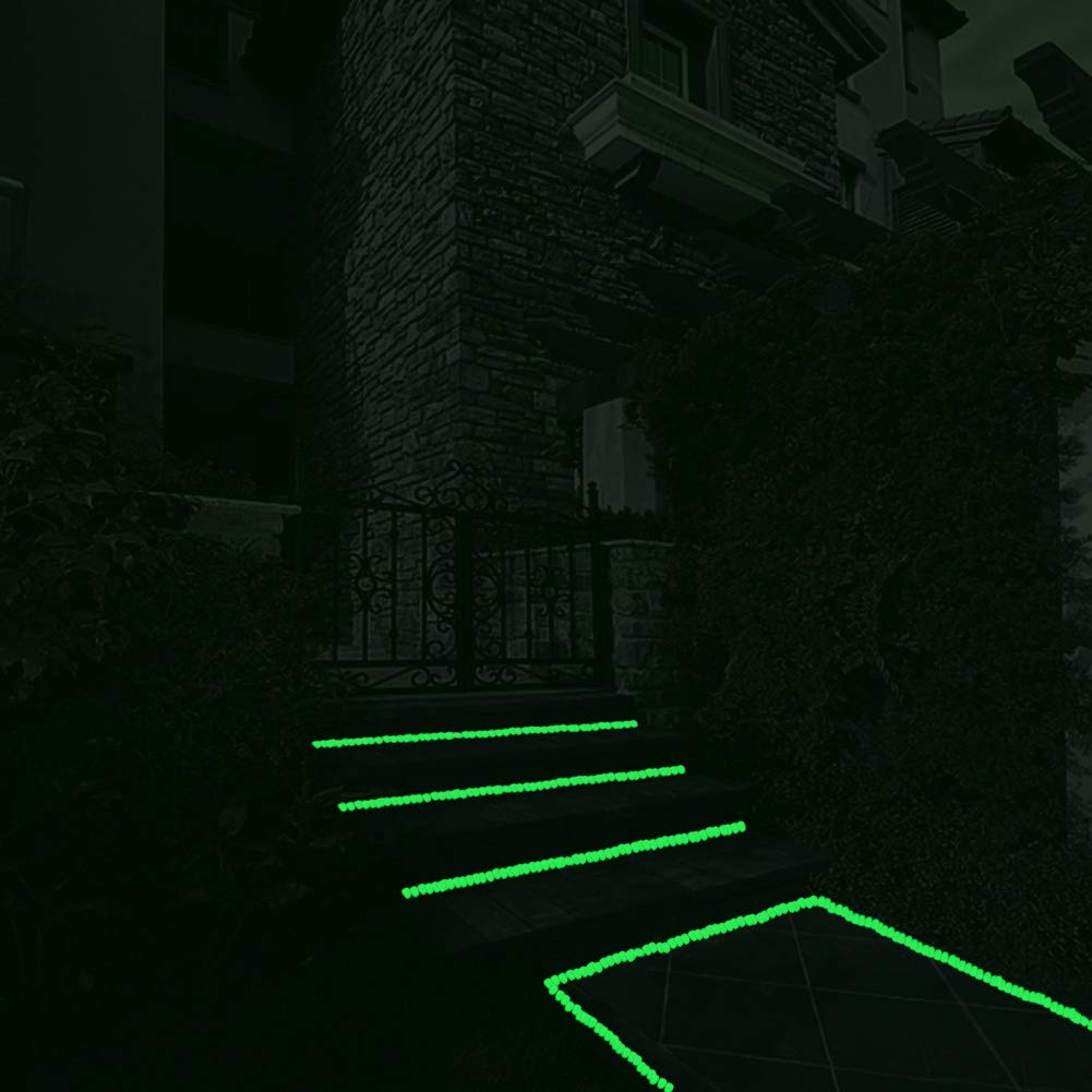 Glow Pebbles Green, 300 pcs Green Glowing Rocks for Outdoor Decor, Garden Lawn Yard, Aquarium, Walkway, Fish Tank, Pathway, Luminous Pebbles Powered by Light or Solar-Recharge Repeatedly