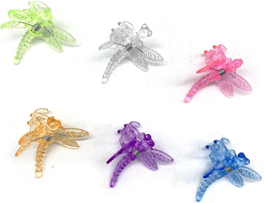 30Pcs Colorful Dragonfly Orchid Clips, Garden Plant Vine Support Clips Flower Clips