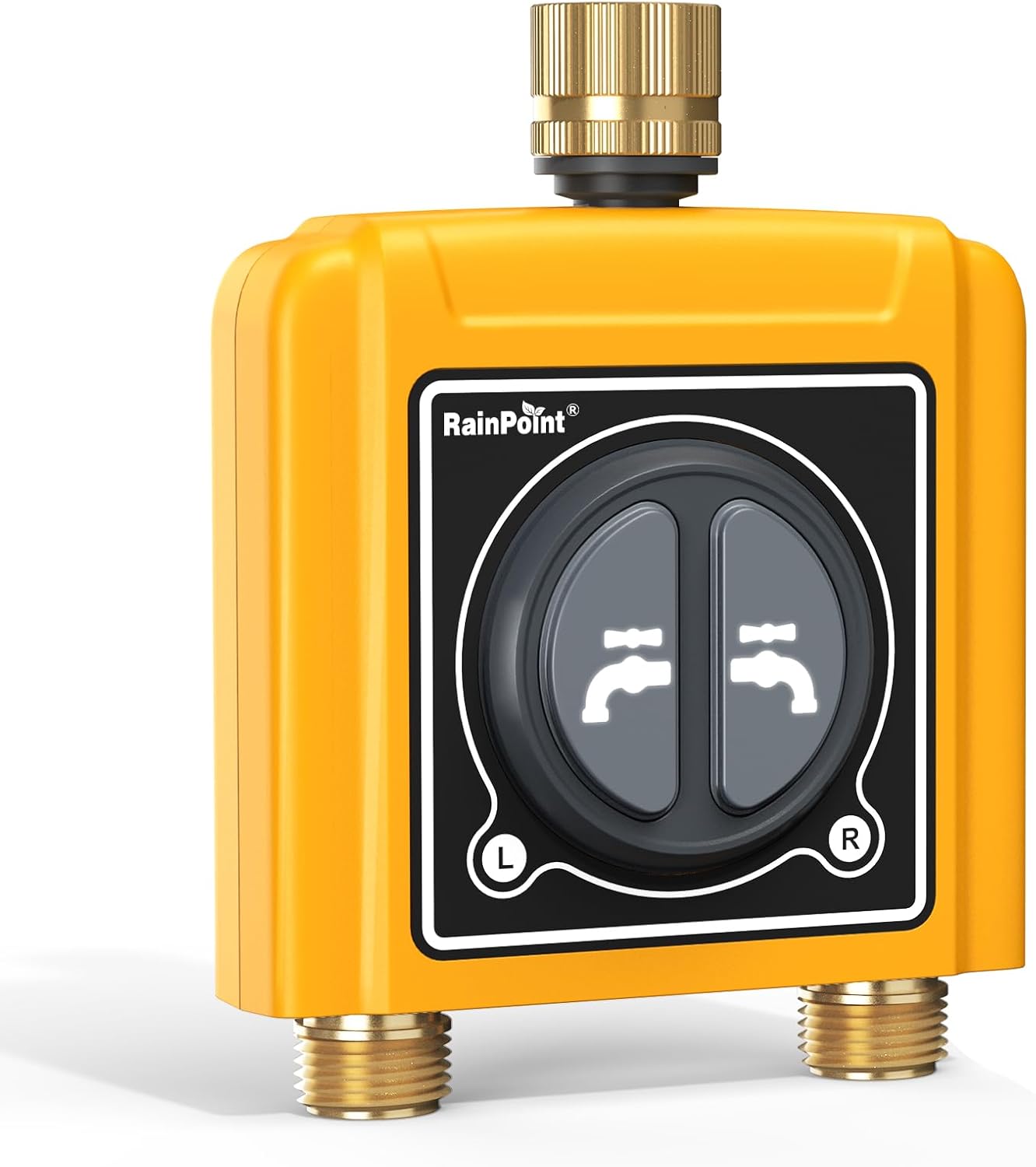 RAINPOINT WiFi Water Timer, Brass Inlet & Outlet,No WiFi Hub, 2.4Ghz WiFi Compatible, TWG004WRF Hub (Lot >202108)