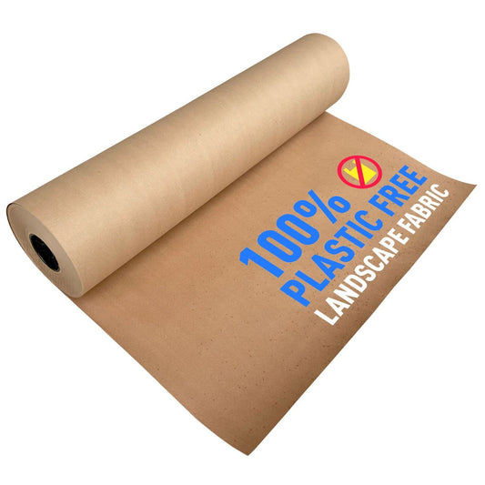 Sandbaggy Biodegradable Landscape Fabric - Garden Paper for Weeds - Paper Mulch Rolls - Made in America (3 ft x 475 ft, 10)
