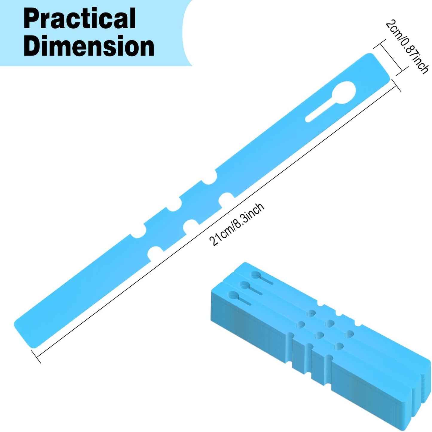 Plant Labels 200 Pcs Yuanling Plastic Plant Tree Tags Wrap Around Hanging Tags Nursery Tree Markers Adjustable Garden Labels for Indoor Outdoor Gardening Plants (Blue with 1 Marker Pen)