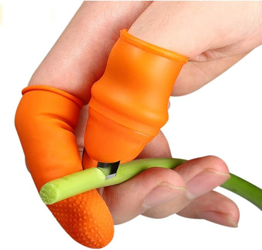 Fruit and Vegetable Picking Potted Plants Trim Silicone Thumb Knife Set Picking Portable Knife Garden Tools