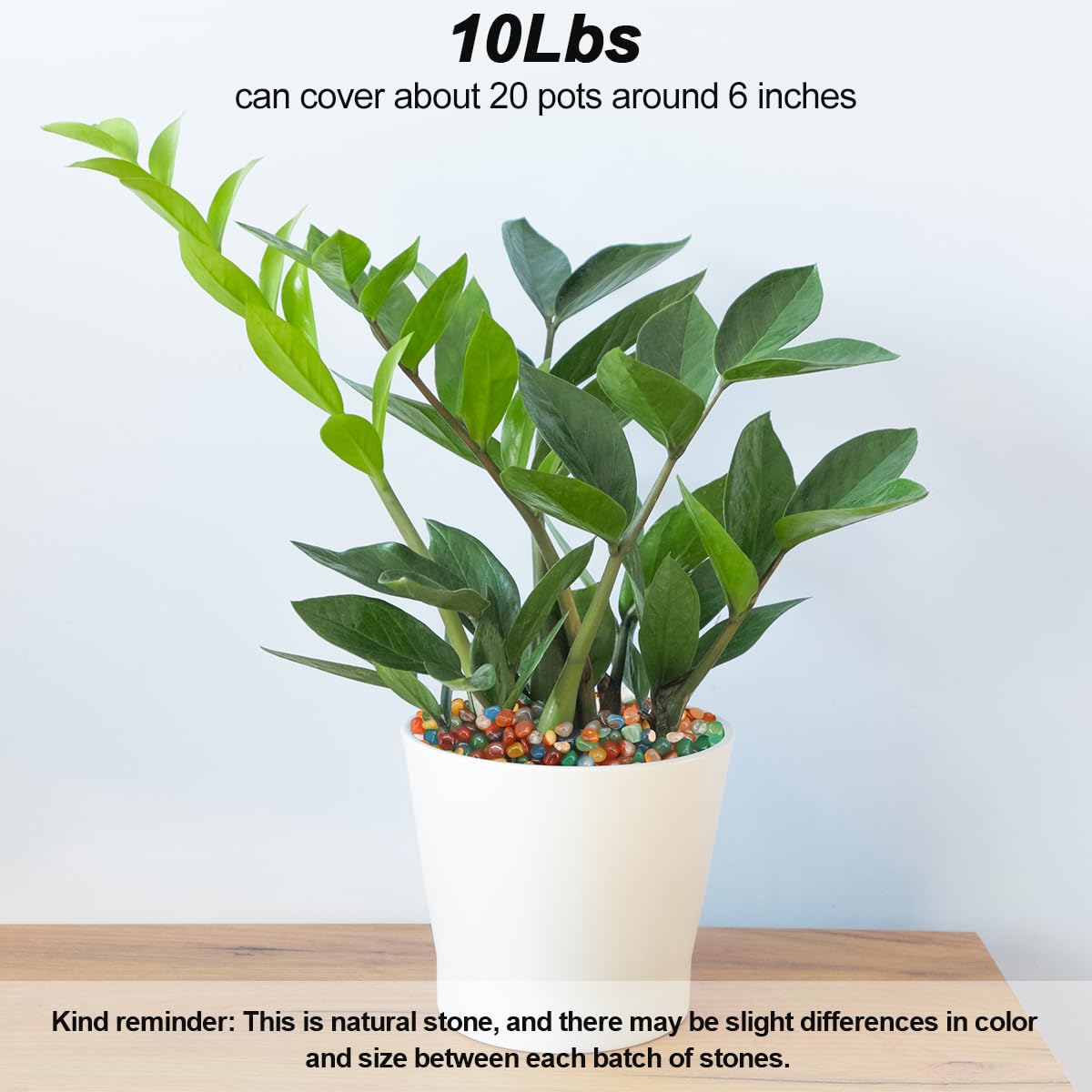 Vase Filler,Landscaping Pebbles, River Rocks Decorative Ornamental Pebbles, DIY Smoothed Rocks for Potted Plant Resin Art Vase Fillers Aquarium Gravel Rocks (Colorful, 10 Pounds)