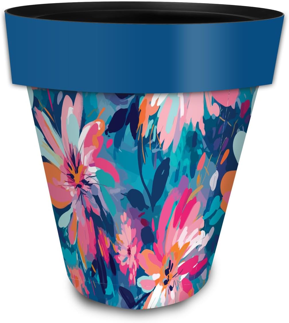 Briarwood Lane Abstract Floral Large Planter