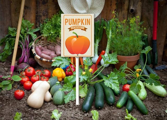 Eveokoki Aluminum Seed & Plant Labels - Plant Markes for Seedlings-Plant Tags for Pots - Garden Signs for Vegetable - Durable Markers for Plants Outdoor Waterproof - Garden Decor for Farmhouse