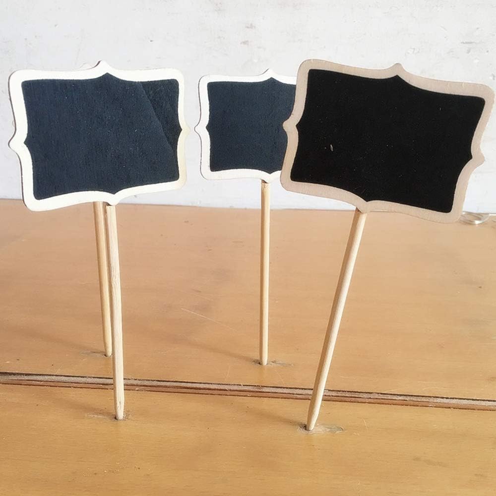 XIAN 10pcs Plant Labels, Garden Markers for Plants Outdoor, Waterproof, Reusable, Wooden, T-Shape