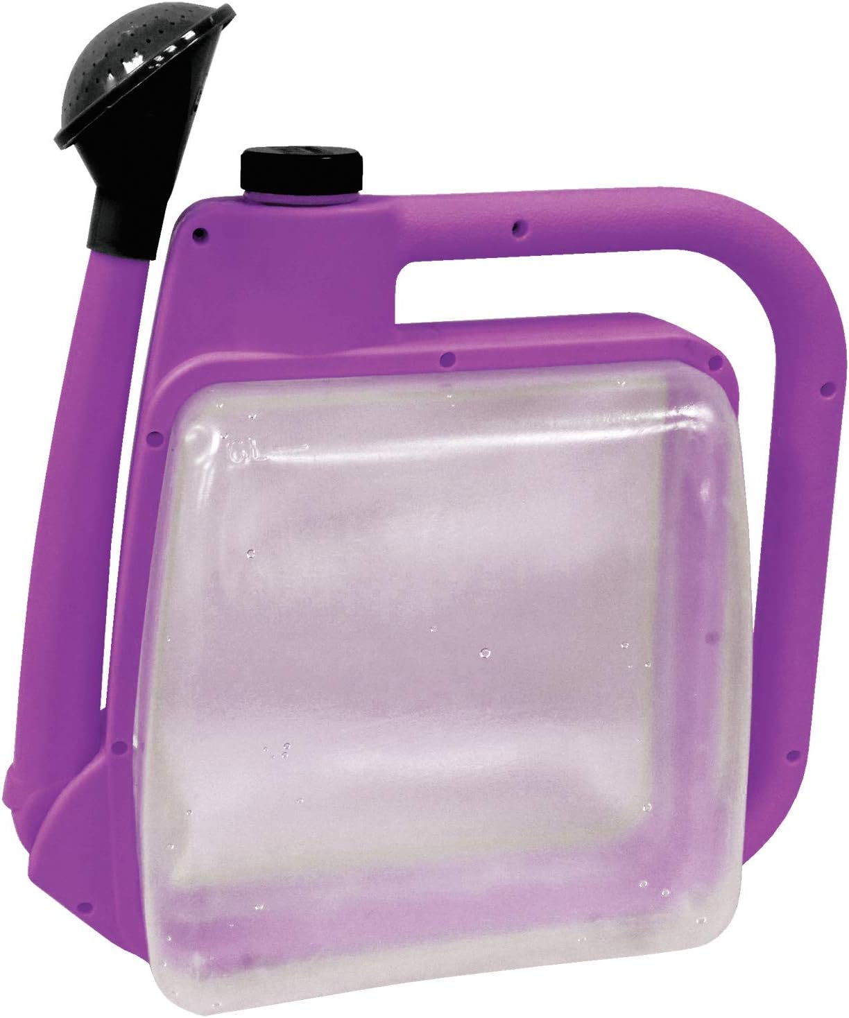 Centurion 1408 Foldable Clear Plastic Watering Can,1.5 Gal with Rotating Nozzle, Long Stem Spout, Compact Ergonomic Design with Sprinkler & Pouring System Ideal for Indoor/Outdoor Gardening - Lavender
