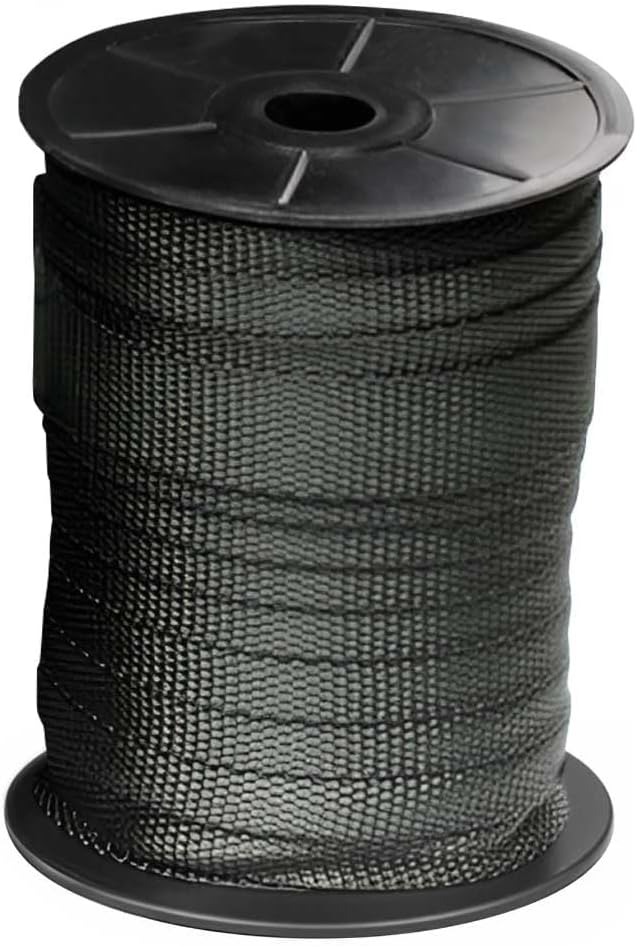 Tree Straps for Staking, Tree Ties for Plant Support, 3/4 Inch Width Guying Material Webbing Garden Strap for Outdoor Tree Straightening, 1500 Lbs Strength (Army Green) - 100 Feet