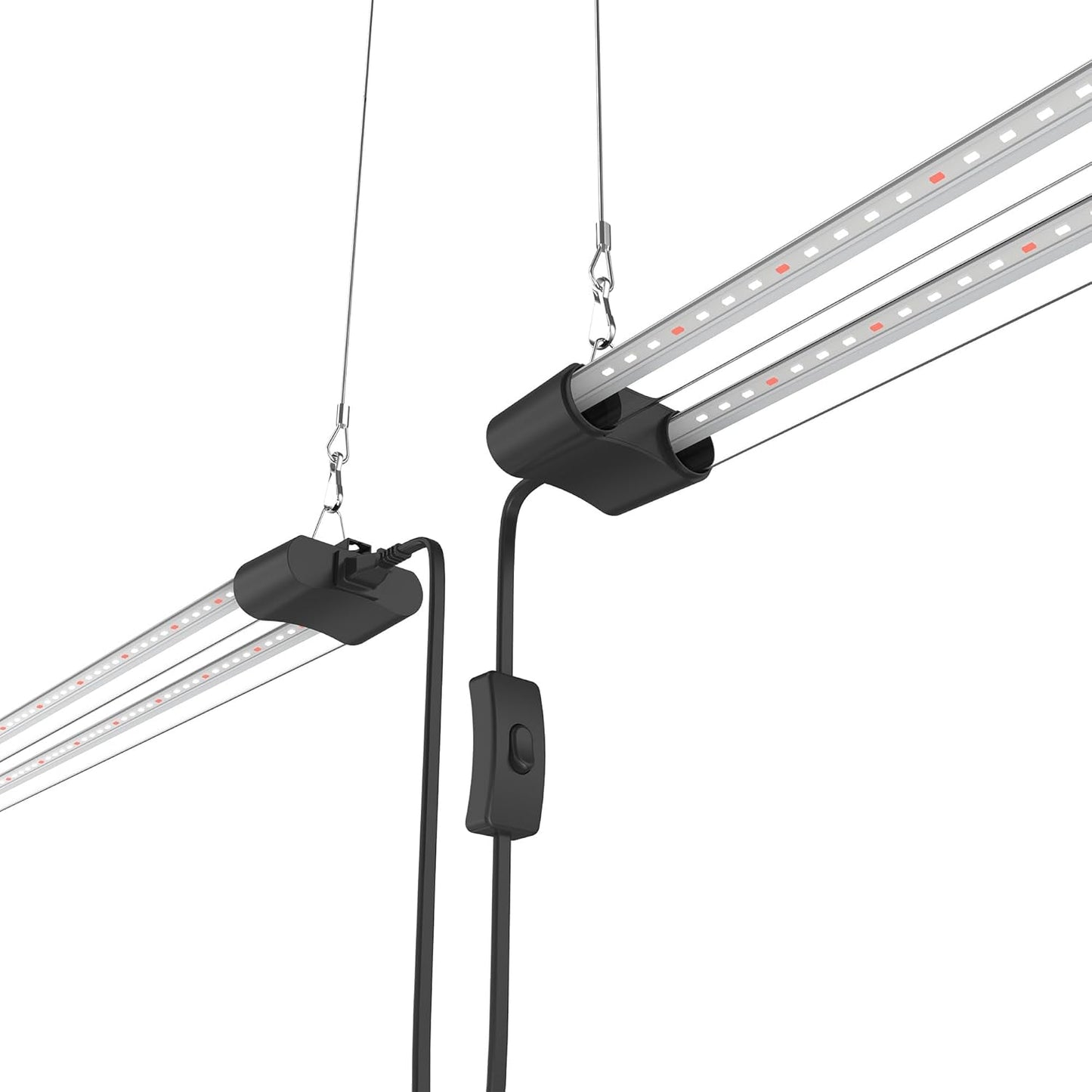 LED Grow Light Full Spectrum Light Linkable 5000K Daylight + 660nm Red Indoor Plant Lighting Fixture (4-Pack 2 FT)