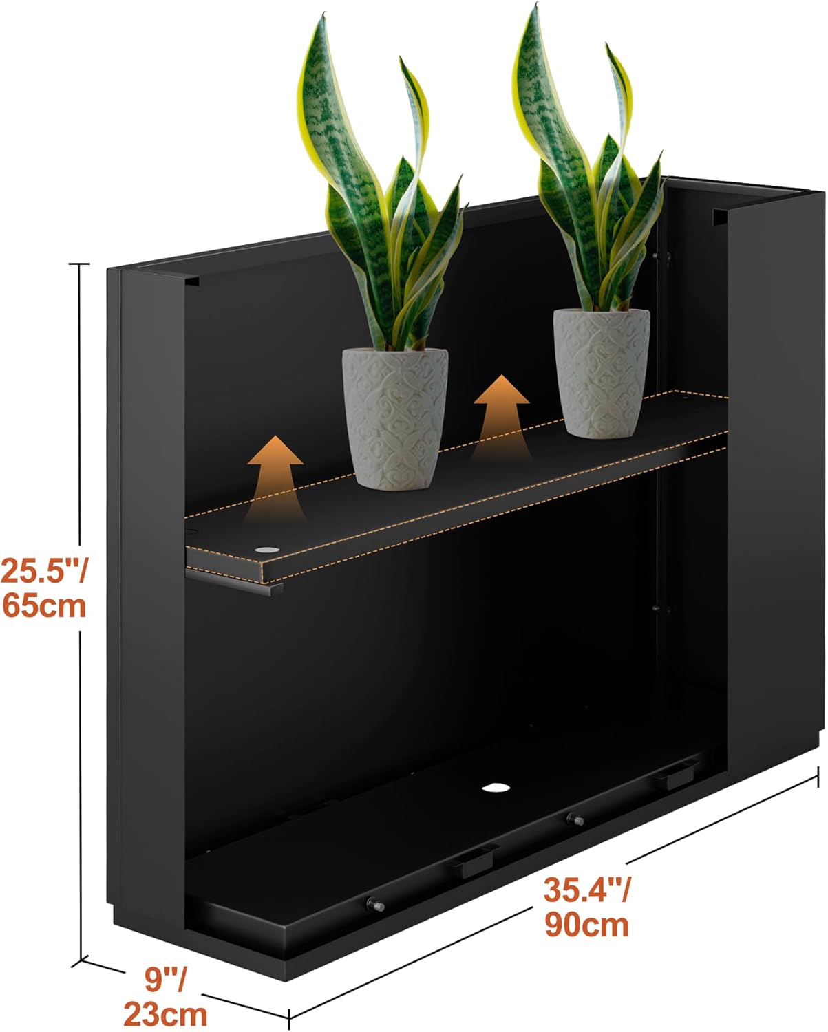 Metal Rectangular Planter for Outdoor Plants, Coated Large Planter Box with Drainage, Outdoor Patio PLanters with Sturdy Thickened Divider for Yard, Garden