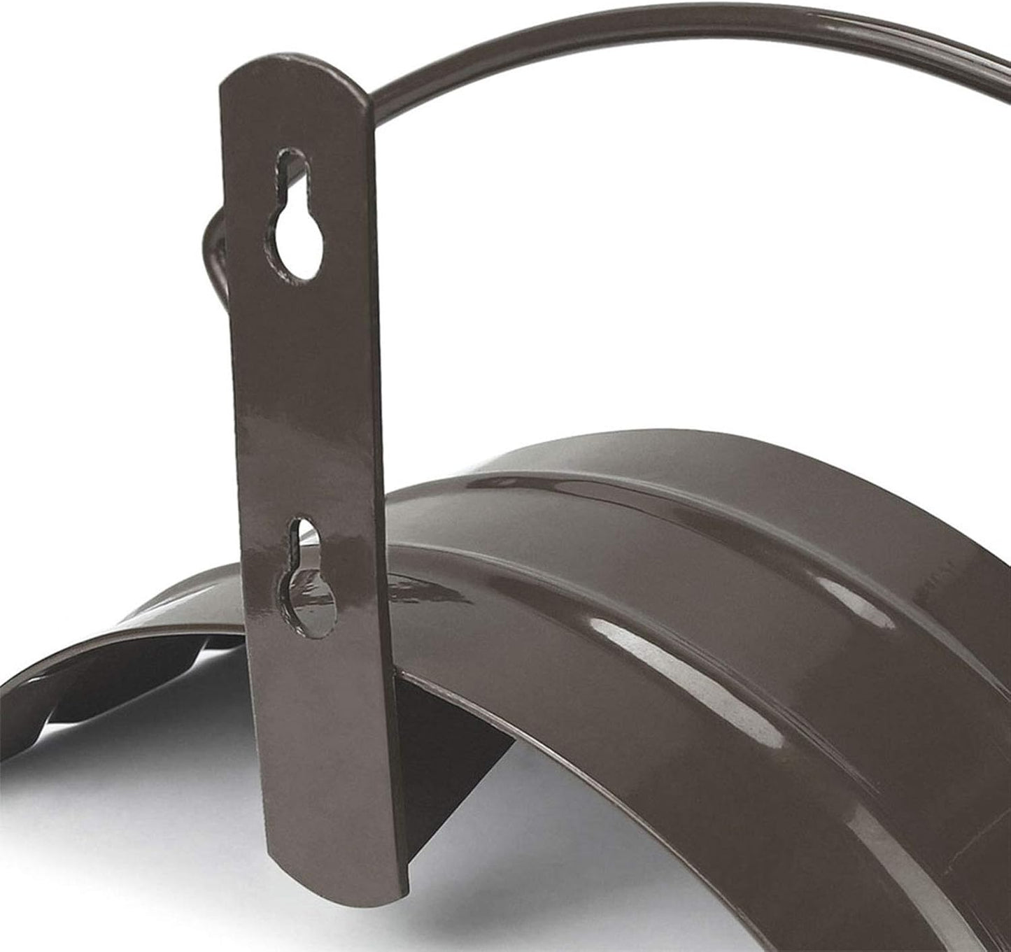 Eastrans Wall Mounted Garden Hose Holder Hold 125ft 3/4" Hose, Durable and Heavy Duty Rust-Free Hose Hanger for Water Hose, Keep Your Backyard Neat and Clean,Brown