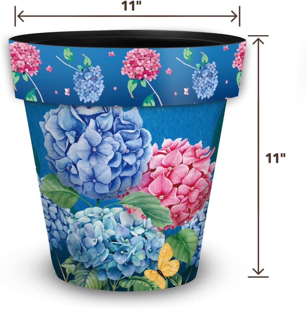 Briarwood Lane Colorful Hydrangeas Medium Planter