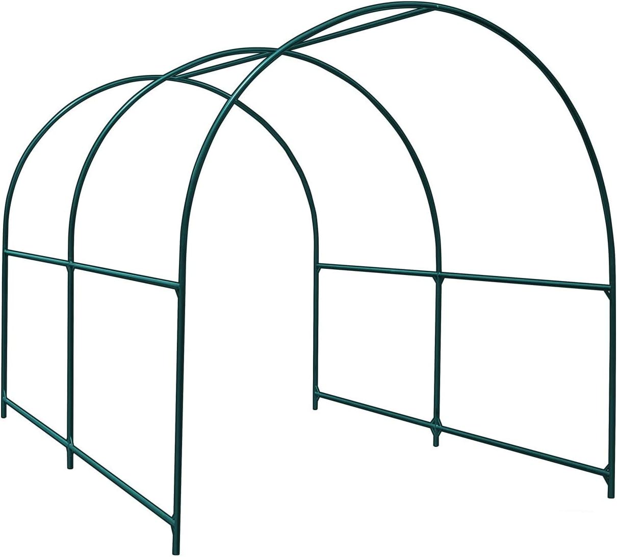 Multi-Size Large Garden Support Arch Frame Climbing Plant Arch Arbor for Flowers/Fruits/Vegetables (6.5ft x 7ft x 7.2ft)