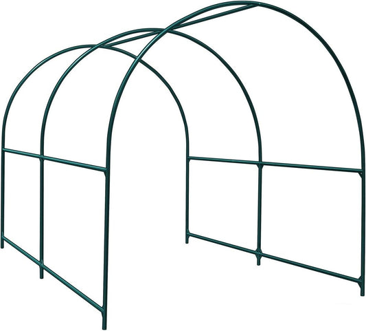 Multi-Size Large Garden Support Arch Frame Climbing Plant Arch Arbor for Flowers/Fruits/Vegetables (6.5ft x 7ft x 7.2ft)